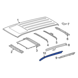 Toyota OE - Left Roof Side Rail Reinforcement