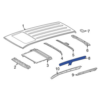 Toyota OE - Right Outer Roof Side Rail