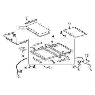 Toyota OE - Front Left Sunroof Drain Hose
