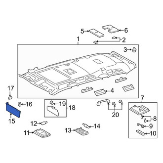 Toyota OE - Left Sun Visor