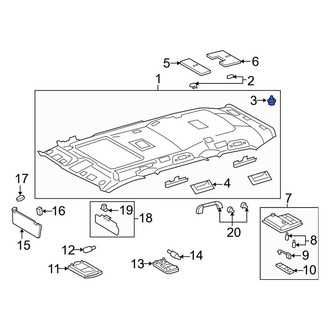 Toyota OE - Package Tray Trim Clip