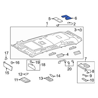 Toyota OE - Rear Headliner Spacer
