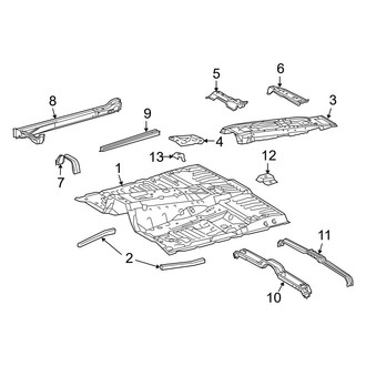 Toyota OE - Pillars, Rocker & Floor - Floor