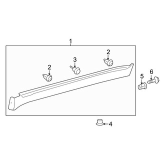 Toyota OE - Pillars, Rocker & Floor - Exterior Trim (Rocker Molding)