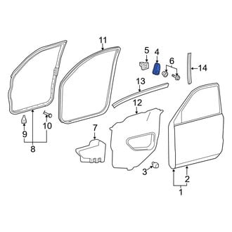 Toyota OE - Front Left Side Body Trim Protector