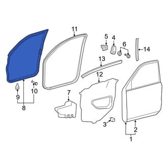 Toyota OE - Front Left Outer Door Seal