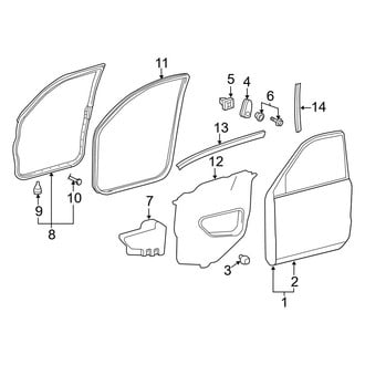 Toyota OE - Front Door - Door & Components