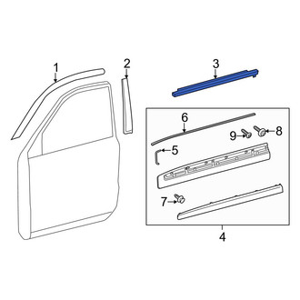 Toyota OE - Front Left Door Belt Molding