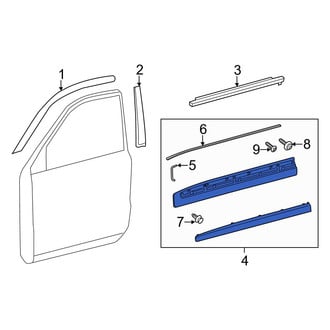 Toyota OE - Front Left Door Molding