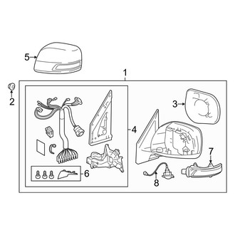 Toyota OE - Front Door - Outside Mirrors
