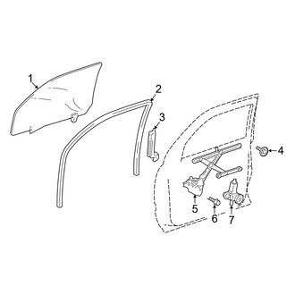 Toyota OE - Front Door - Glass & Hardware