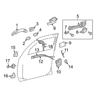 Toyota OE - Front Door - Lock & Hardware