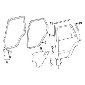 Toyota OE - Rear Door - Door & Components