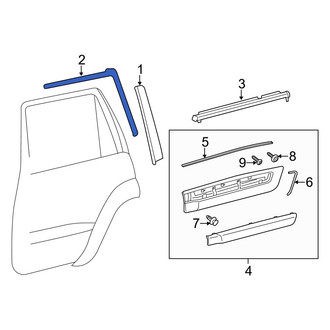 Toyota OE - Rear Left Black Out Tape