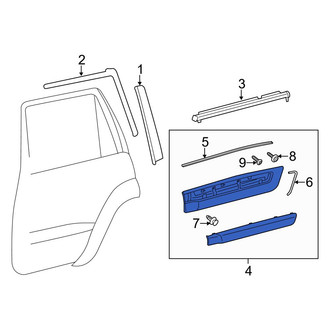Toyota OE - Front Left Door Molding