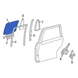 Toyota OE - Front Left Door Glass