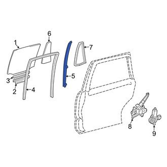 Toyota OE - Rear Left Door Window Division Bar