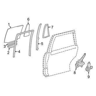 Toyota OE - Rear Door - Glass & Hardware