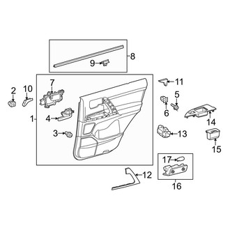 Toyota OE - Rear Door - Interior Trim