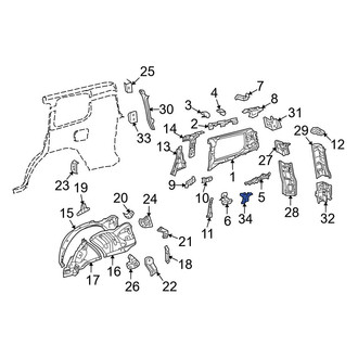 Toyota OE - Right Side Body Panel Reinforcement