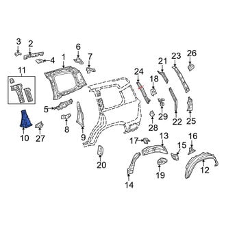 Toyota OE - Left Lower Body C-Pillar Reinforcement