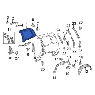 Toyota OE - Rear Left Inner Quarter Panel