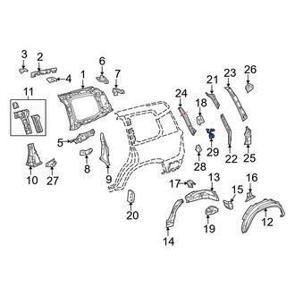 Toyota OE - Left Side Body Panel Reinforcement