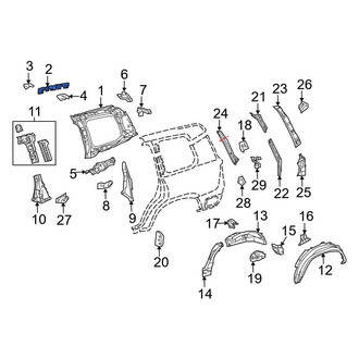 Toyota OE - Left Headliner Bracket