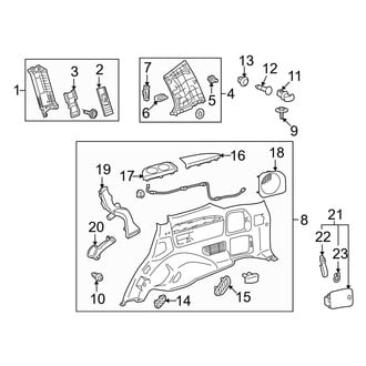Toyota OE - Quarter Panel - Interior Trim (Passenger Side)
