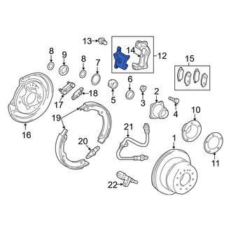 Toyota OE - Rear Right Disc Brake Caliper