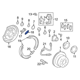 Toyota OE - Rear Left Parking Brake Lever