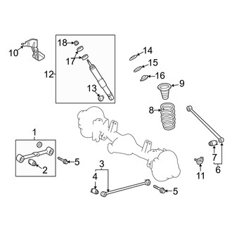 Toyota OE - Rear Suspension - Suspension Components