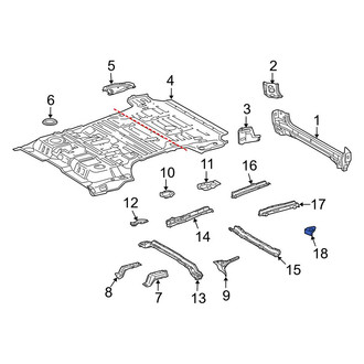 Toyota OE - Floor Pan Reinforcement