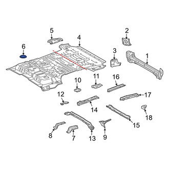 Toyota OE - Rear Fuel Tank Access Cover