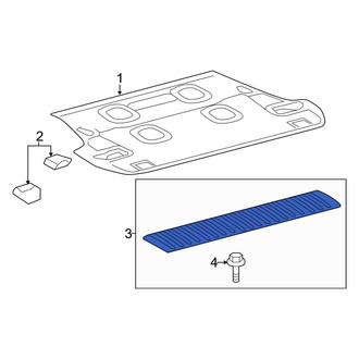 Toyota OE - Rear Liftgate Trim Scuff Plate