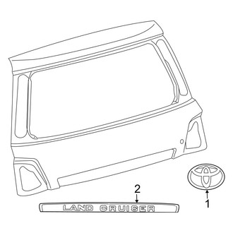 Toyota OE - Lift Gate - Exterior Trim