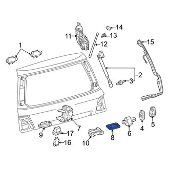 Toyota OE - Rear Liftgate Trim Cover