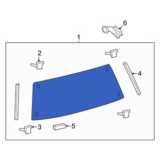 Toyota OE - Rear Liftgate Glass