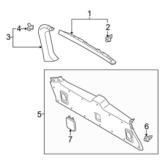 Toyota OE - Lift Gate - Interior Trim