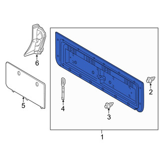Toyota OE - Rear Tailgate Trim Cover