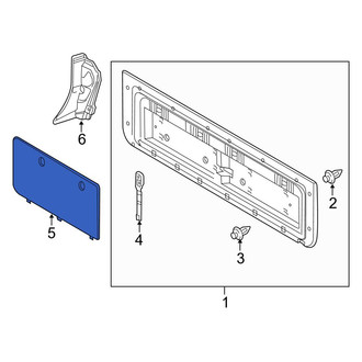 Toyota OE - Rear Left Outer Tailgate Trim Cover