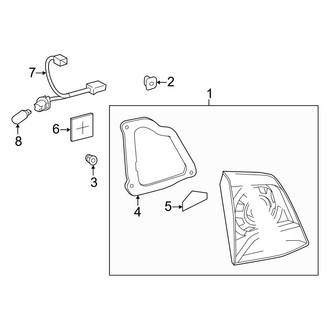 Toyota OE - Rear Lamps - Backup Lamps