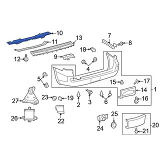 Toyota OE - Rear Bumper Impact Absorber