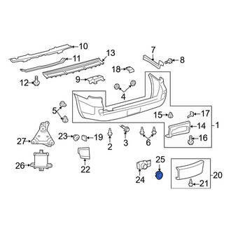Toyota OE - Front Parking Aid Sensor Housing