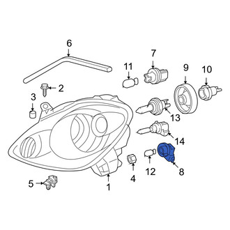 Toyota OE - Front Parking Light Bulb Socket