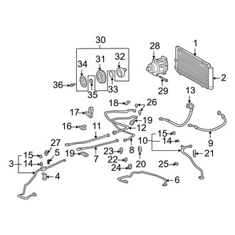 Toyota OE - A/C Refrigerant Line Clamp