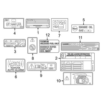 Toyota OE - Information Labels - Labels