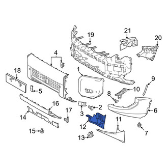 Toyota OE - Front Left Stone Deflector