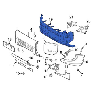 Toyota OE - Front Bumper Cover Reinforcement