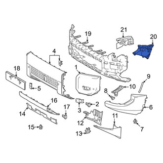 Toyota OE - Front Left Bumper Cover Reinforcement Bracket